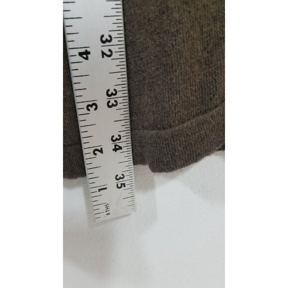 Max Studio Womens Dress Size Medium Brown Long Sleeve Sweater Knit Cotton Blend - Picture 9 of 10